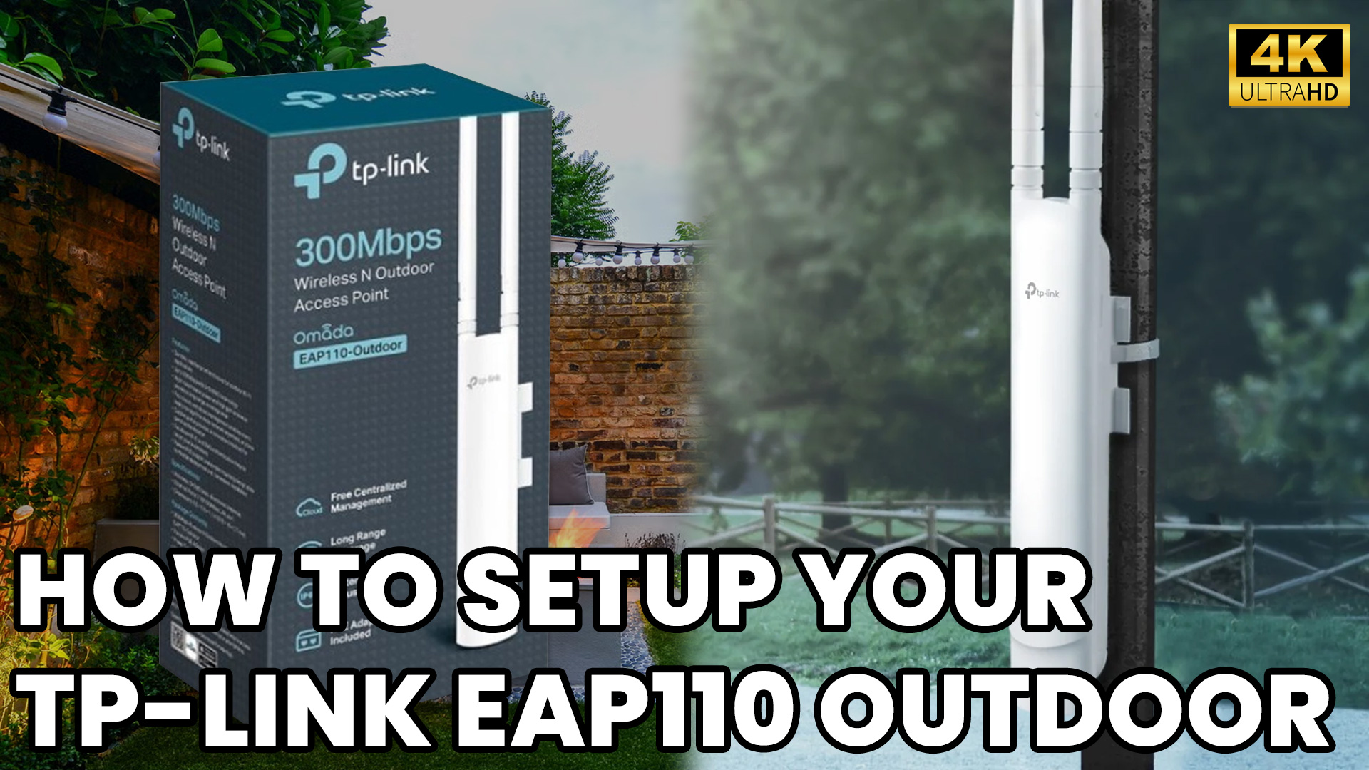 TP-LINK EAP110 OUTDOOR WIRELESS ROUTER – How to Setup or power it up?