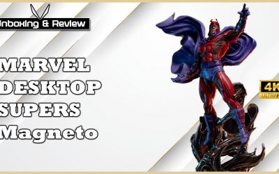 Marvel Desktop Supers Magneto 1/8 Scale Figure Unboxing